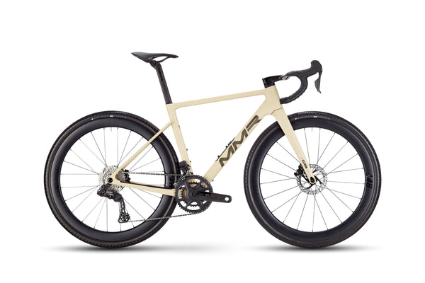 MMR Simun 30 gravelsykkel i fargen Soft Beige – Shimano GRX Di2 2x12