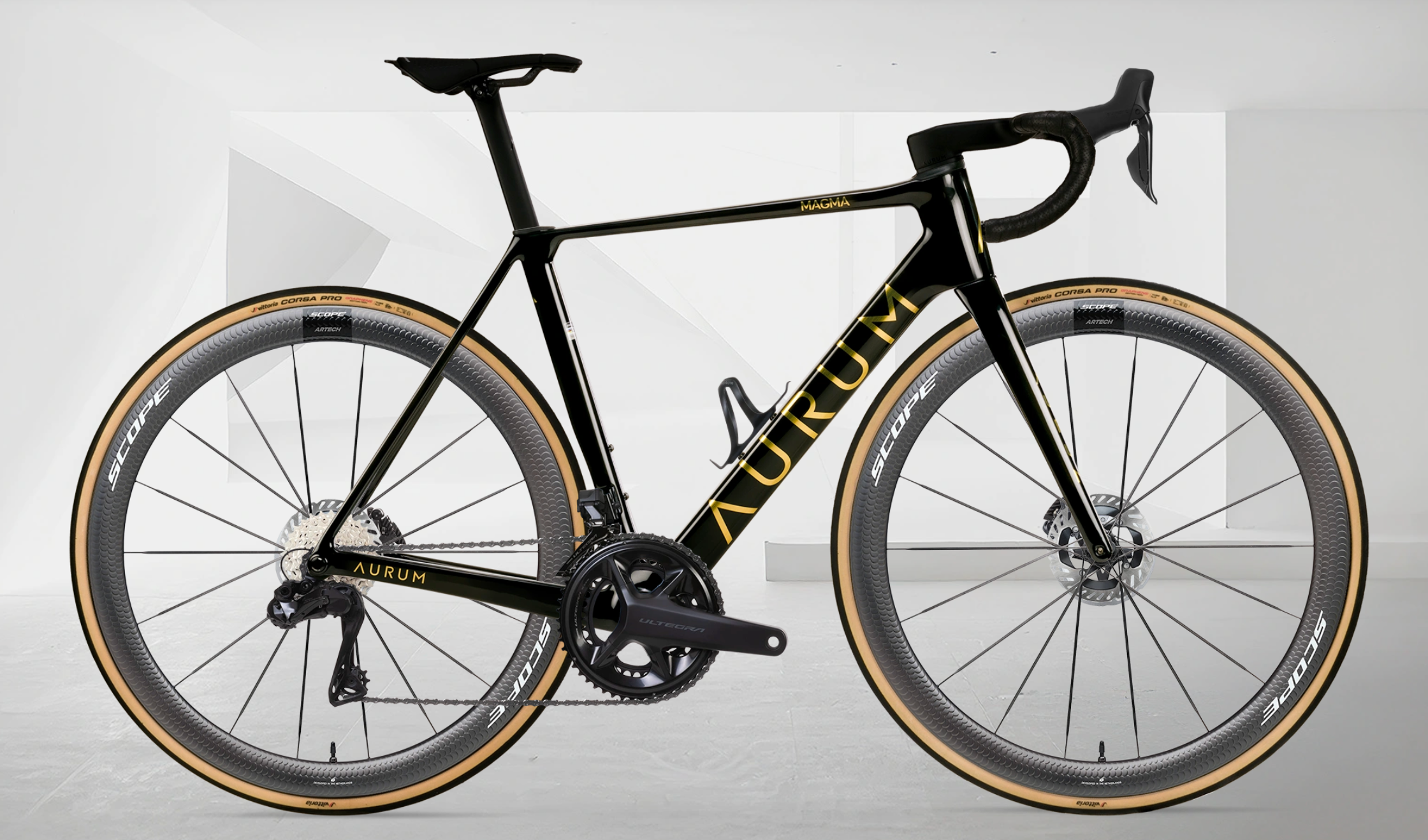 AURUM MAGMA aero landeveissykkel i karbon med Shimano Ultegra Di2 og Scope Artech 4/6 hjul – levert i Norge