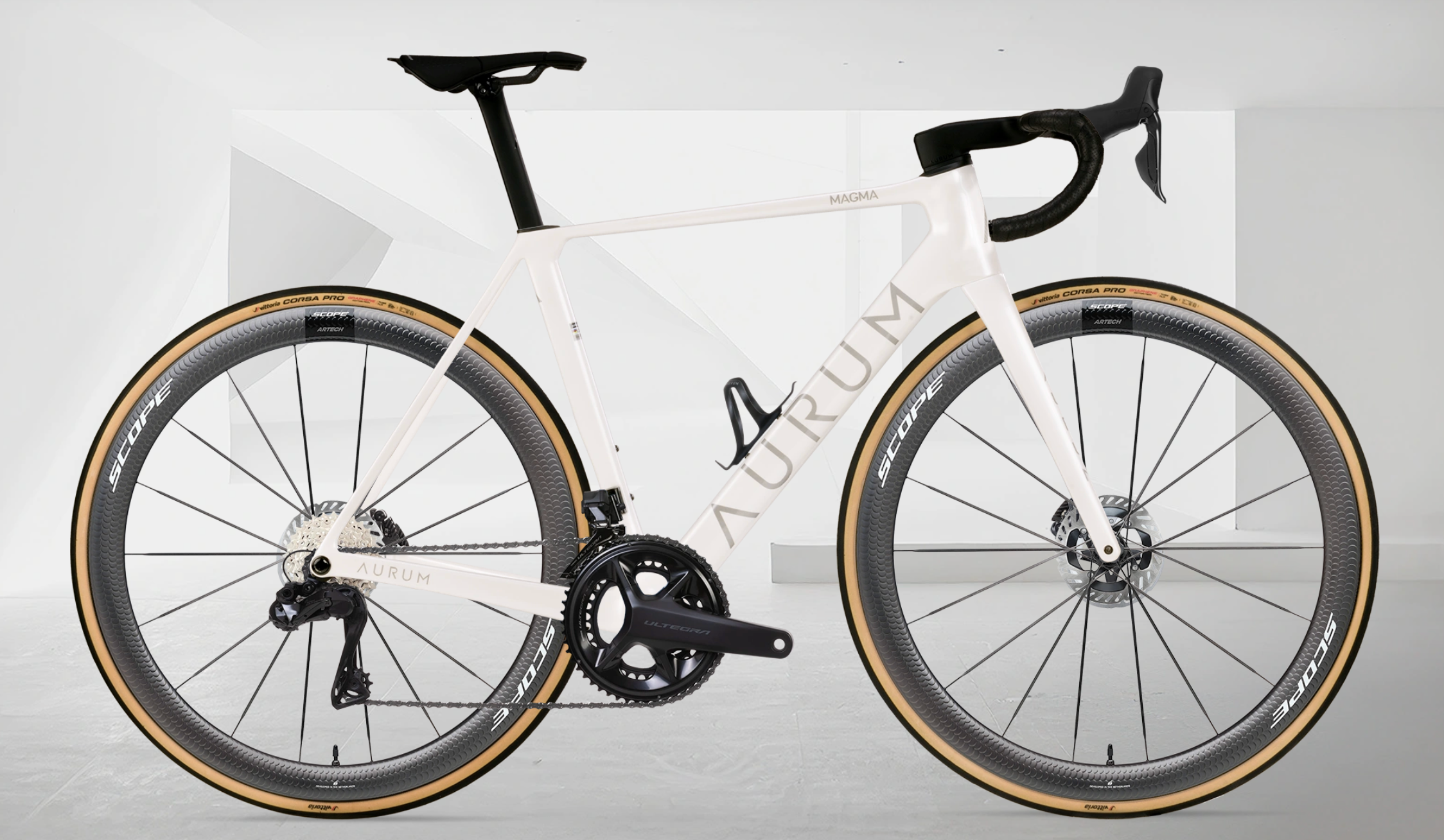 AURUM MAGMA aero landeveissykkel i karbon med Shimano Ultegra Di2 og Scope Artech 4/6 hjul – levert i Norge