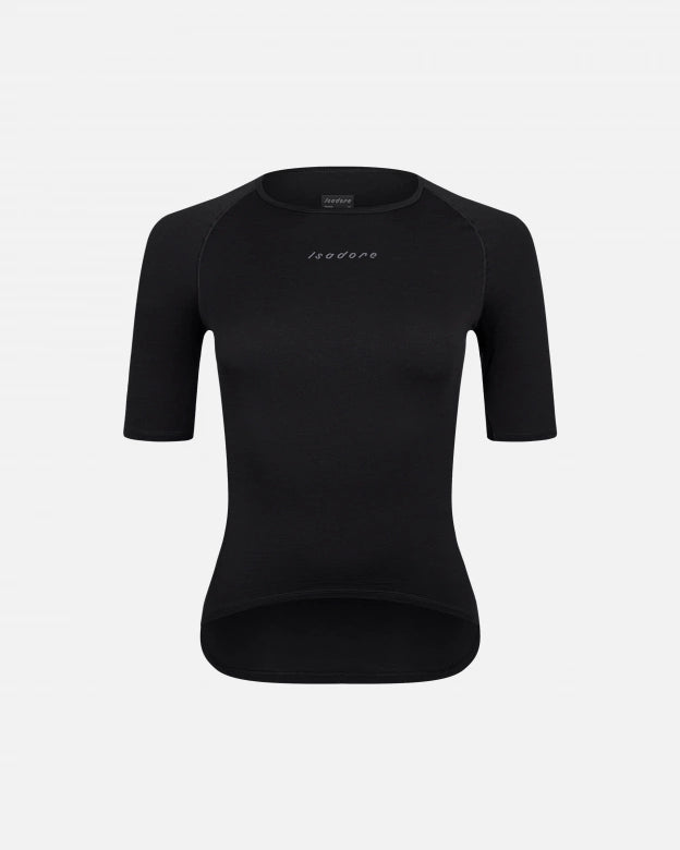 Women's Merino Short Sleeve Baselayer Black XXS