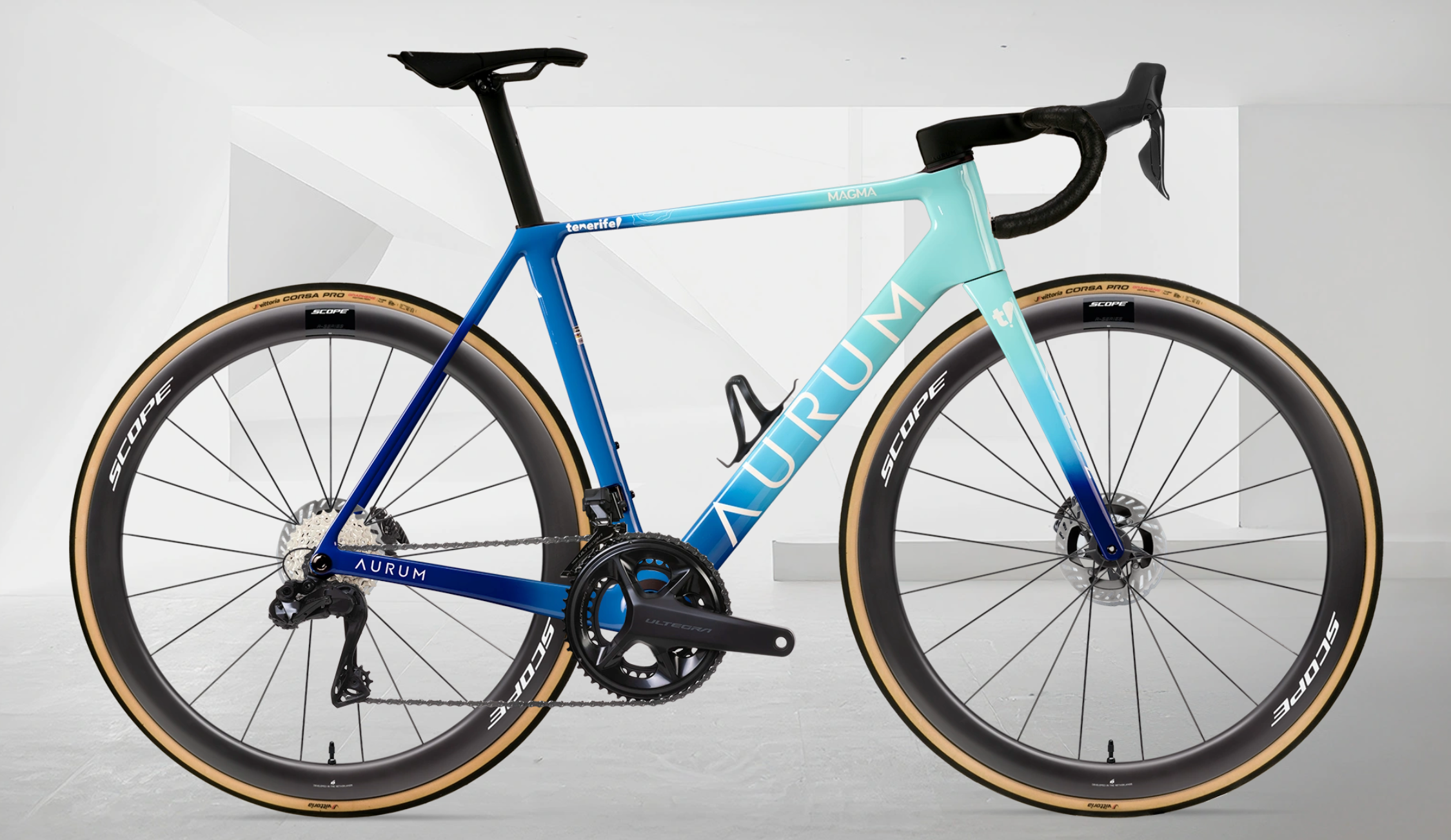 AURUM MAGMA aero landeveissykkel i karbon med Shimano Ultegra Di2 og Scope Artech 4/6 hjul – levert i Norge