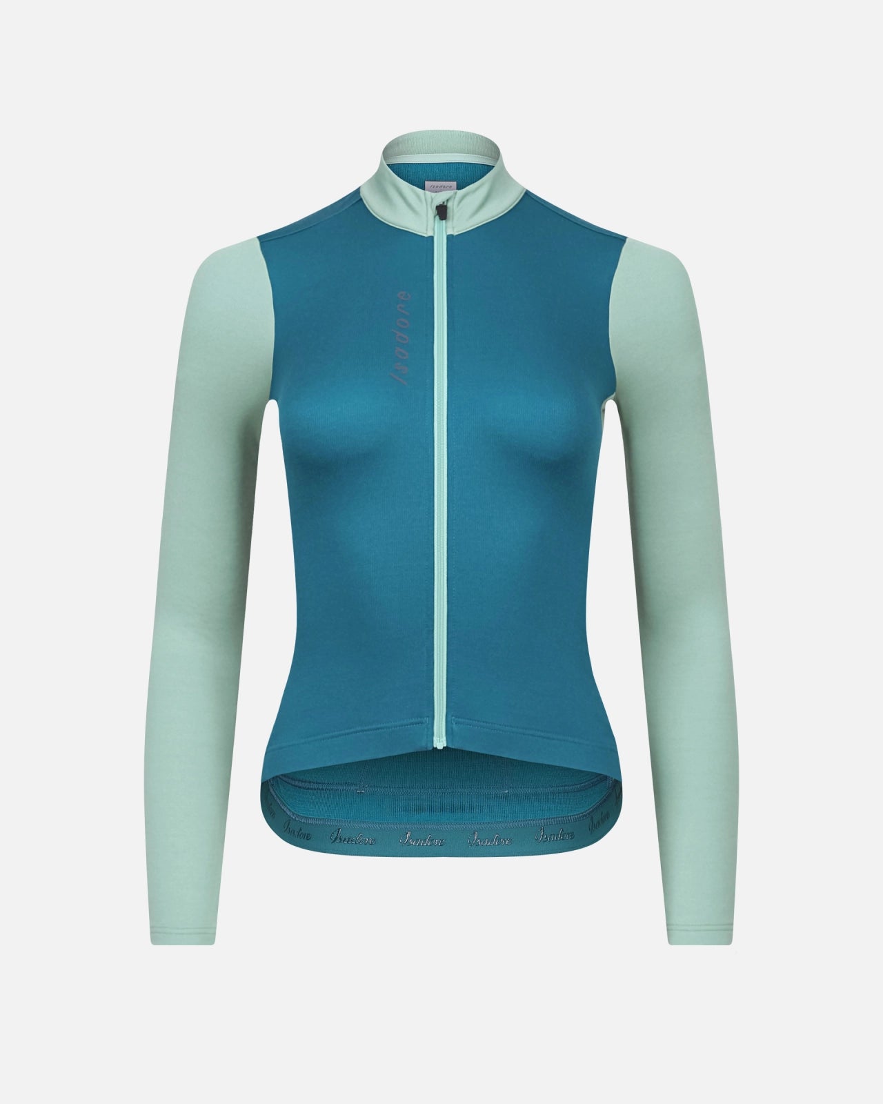 Women's Patchwork Thermal Long Sleeve Jersey Blue Coral/Creme de Menthe XXS